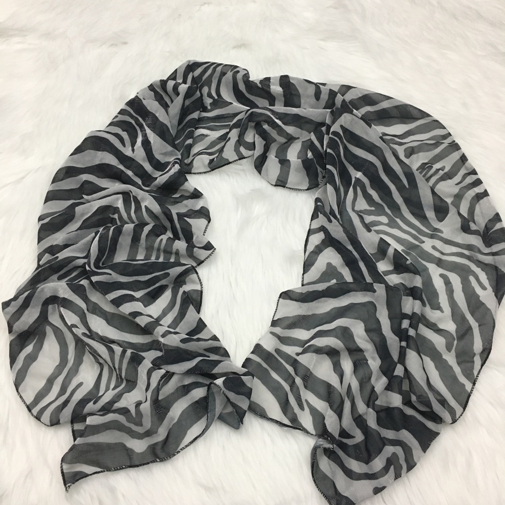 🔴 Zebra Animal Print Scarf
